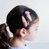 Mimi & Lula Gingham Cherry Hair Clips