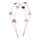 Mimi & Lula Rainbow and Star Double Alice Band