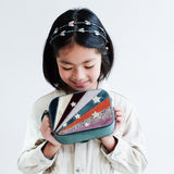 Mimi & Lula Luxe velvet stripe bag