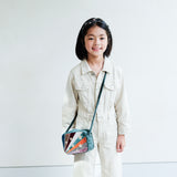 Mimi & Lula Luxe velvet stripe bag
