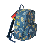 Boys Large Multi Coloured Personalised Dinosaur Print Backpack