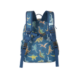 Boys Large Multi Coloured Personalised Dinosaur Print Backpack