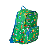 Boys Large Green Personalised Tractor & Farm Backpack