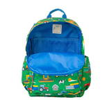 Boys Large Green Personalised Tractor & Farm Backpack