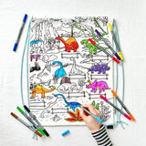 Eat Sleep Doodle's Dinosaur Colour in backpack