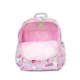 Girls Large Pink Personalised Magical Unicorn Print Backpack