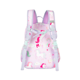 Girls Large Pink Personalised Magical Unicorn Print Backpack