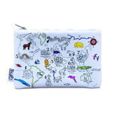 Eat Sleep Doodle Colour in World Map Pencil Case