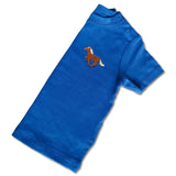 Organic Baby Running Horse T Shirt - Brown Embroidery