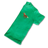 Organic Baby Running Horse T Shirt - Brown Embroidery