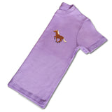 Organic Baby Running Horse T Shirt - Brown Embroidery