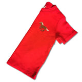 Organic Baby Running Horse T Shirt - Brown Embroidery
