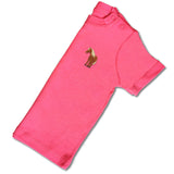 Organic Baby Standing Horse T Shirt - Brown Embroidery