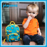 Toddler Mini Green Personalised Digger Print Backpack