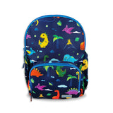 Kids Medium Blue Personalised Dinosaur Print Rucksack