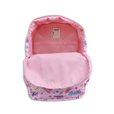 Girls Large Pink Personalised Slogan Print Backpack