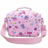 Girls Pink Personalised Slogan Print Lunch Box