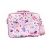 Girls Pink Personalised Slogan Print Lunch Box