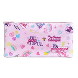 Girls Pink Slogan Print Pencil Case