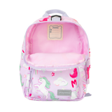 Girls Mini Pink Personalised Unicorn Print Backpack with Reins