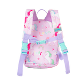 Girls Mini Pink Personalised Unicorn Print Backpack with Reins