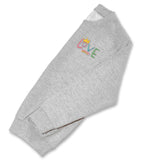 Girls 'LOVE' Jumper - Pastel Embroidery