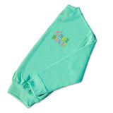 Girls 'Girlz Rule' Jumper - Pastel Embroidered