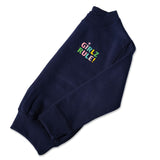 Girls 'Girlz Rule' Jumper - Pastel Embroidered