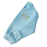 Girls 'Girlz Rule' Jumper - Pastel Embroidered