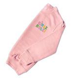 Girls 'Girlz Rule' Jumper - Pastel Embroidered