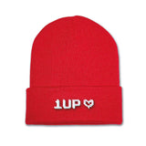 Kids One Up Beanie Hat - Gaming Embroidery