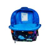 Toddler Mini Blue Dinosaur Print Backpack with Reins