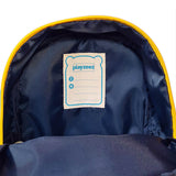 Toddler Mini Bright Blue Personalised Digger Print Backpack