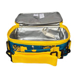 Boys Green Personalised Digger Print Lunch Box