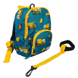 Toddler Mini Green Personalised Digger Print Backpack