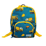 Toddler Mini Green Personalised Digger Print Backpack