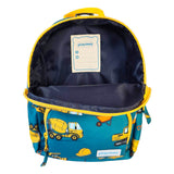 Toddler Mini Green Personalised Digger Print Backpack