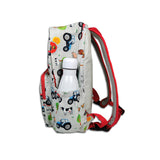 Boys Large Red Personalised Tractor Backpack