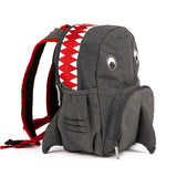 Kai the Shark Grey Personalised Medium Backpack