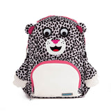 Mya The Snow Leopard Black Personalised Medium Backpack