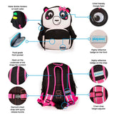 Pia the Panda Black Personalised Medium Backpack