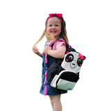 Pia the Panda Black Personalised Medium Backpack