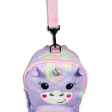 Girls Pink Personalised Mini Unicorn Backpack with Reins - Luna the Unicorn