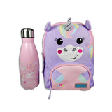 Girls Pink Personalised Mini Unicorn Backpack with Reins - Luna the Unicorn