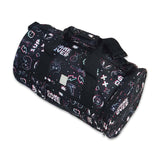 Kids Black Personalised Gaming Print Weekend Bag