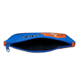 Kids Orange and Blue Dinosaur Print Pencil Case - Terry the Triceratops