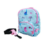 Girls Seafoam Personalised Mini Dinosaur Backpack with Reins