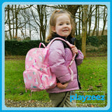 Girls Medium Pink Personalised Unicorn Backpack