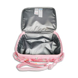 Girls Pink Personalised Unicorn Print Lunch Bag