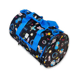 Kids Blue and Black Personalised Gaming Print Weekend Bag